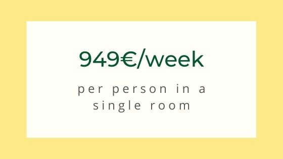 single room week price workation